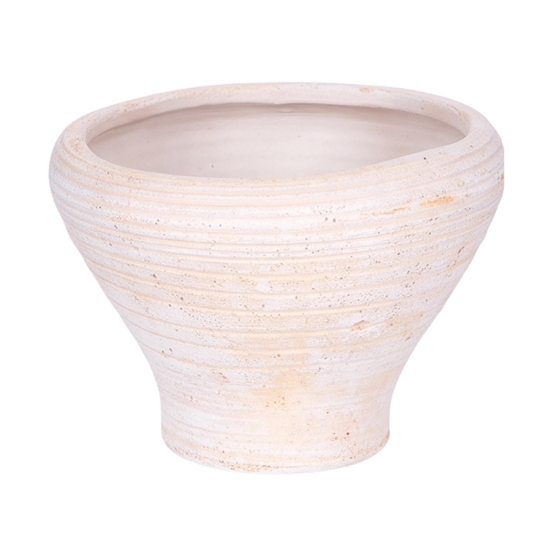 Handgedraaide pot in crème
